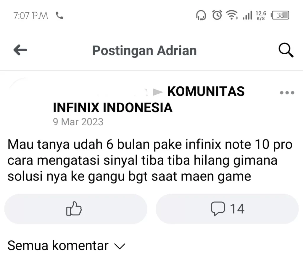 Cara mengatasi infinix hilang data seluler